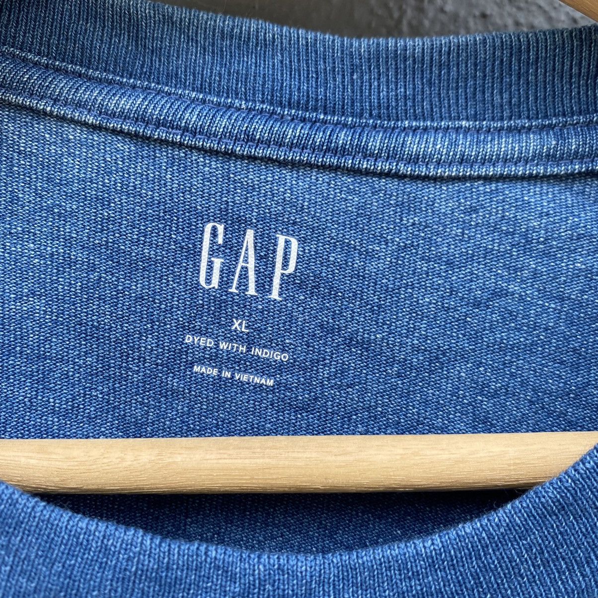Gap Thrashed Faded Gap Indigo Oversized ERD GRUNGE TSHIRT Size US XL / EU 56 / 4 - 3 Thumbnail