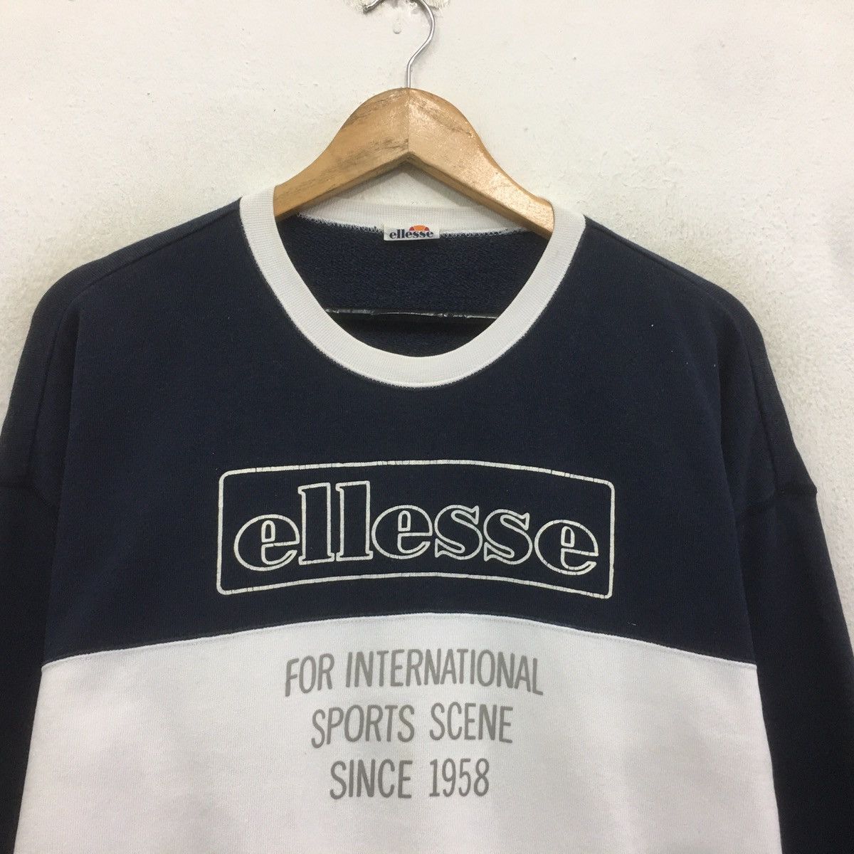 Ellesse × Vintage ELLESSE Sweatshirt Spellout International Sport Tennis Size US S / EU 44-46 / 1 - 3 Thumbnail