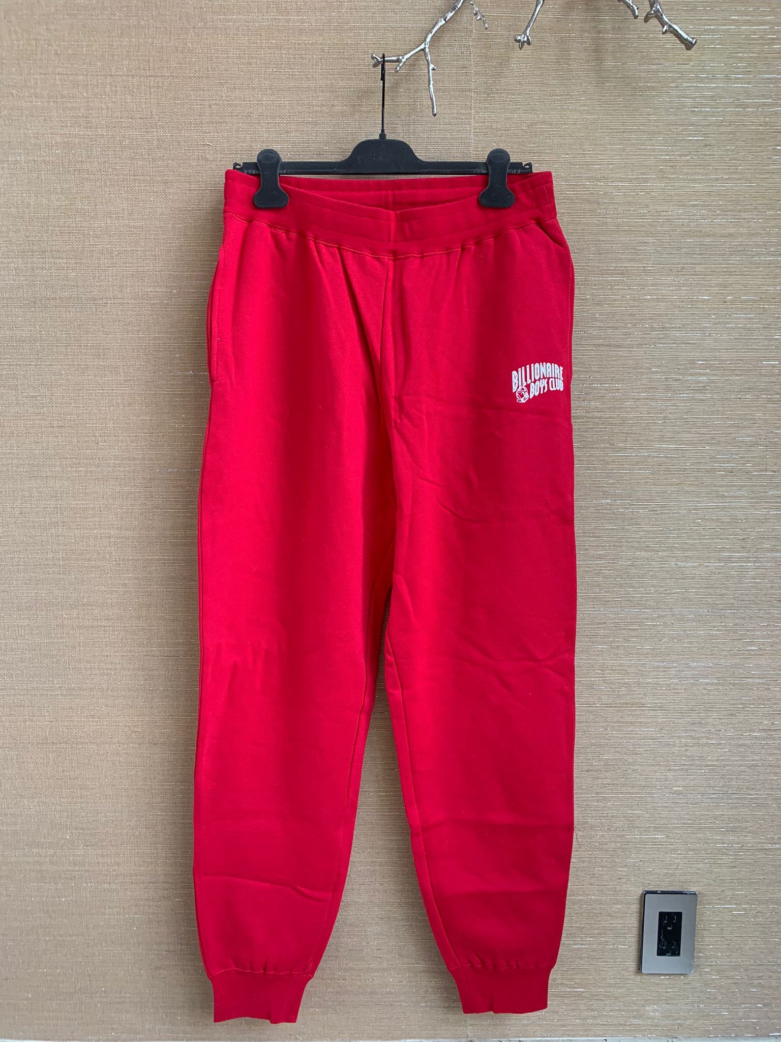 image of Billionaire Boys Club Logo Sweat Pants In Red, Men's (Size 38)