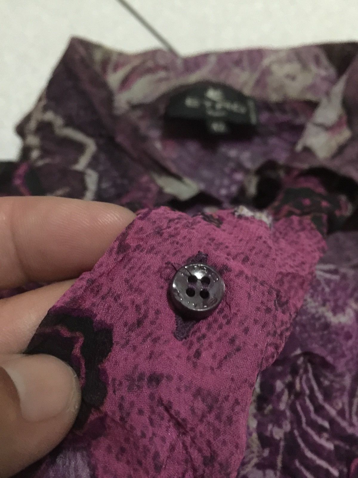 Etro × Vintage 🖤BLACKFRIDAY🖤ETRO PRINT SILK SHIRT Size US XS / EU 42 / 0 - 8 Thumbnail