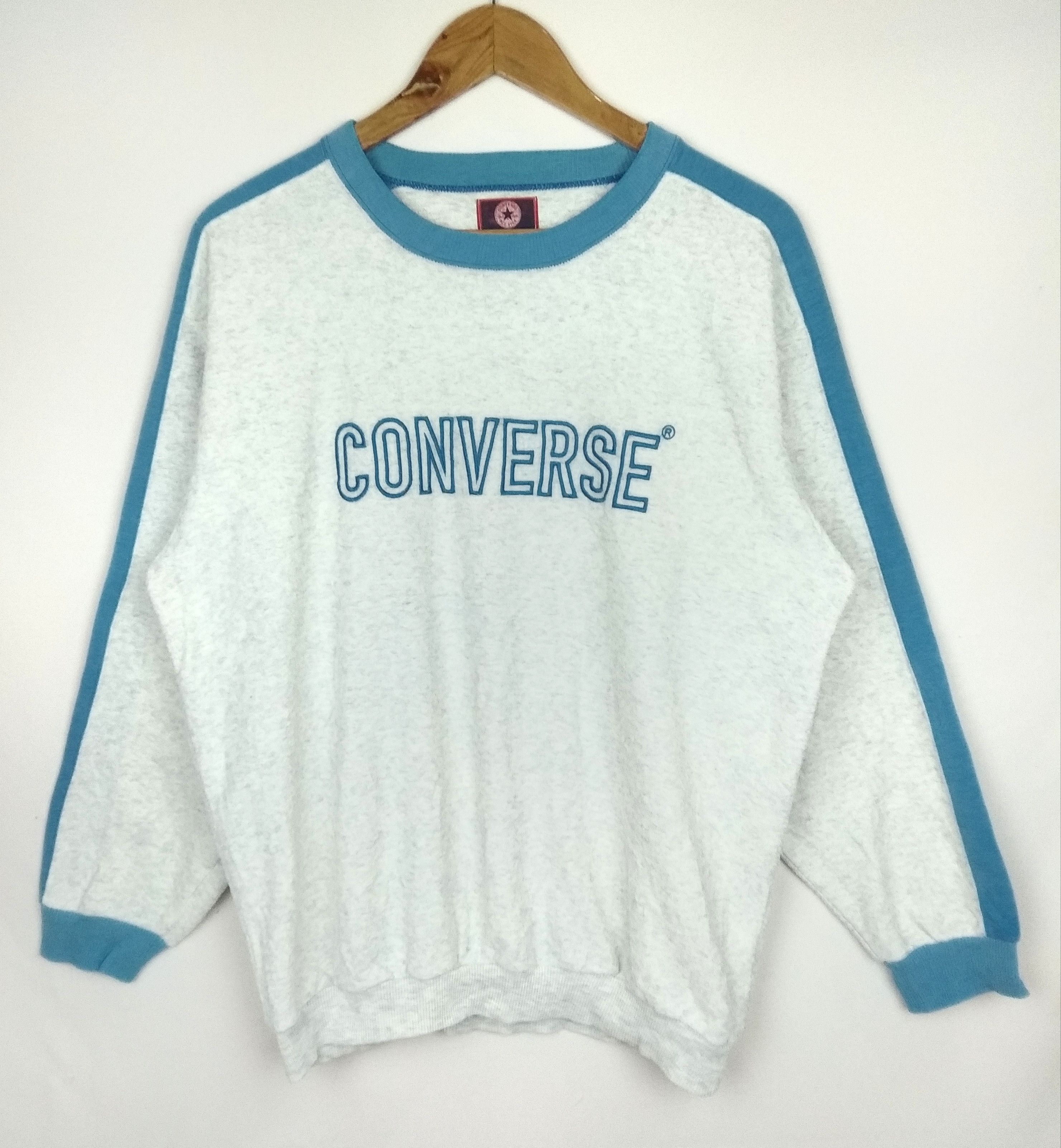 Converse × Vintage Vintage 70s 80s Converse Chuck Taylor Big Logo Sweatshirt Size US M / EU 48-50 / 2 - 1 Thumbnail