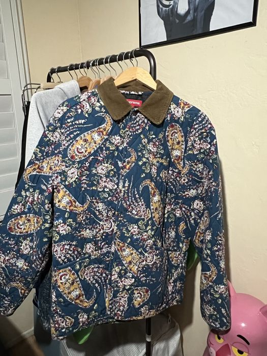 最新ショップニュース Supreme Quilted Paisley Jacket Sサイズ