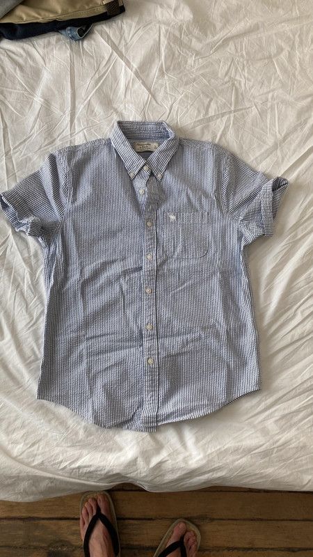 Abercrombie & Fitch aa . L . SEERSUCKER SHIRT - MIV Size US L / EU 52-54 / 3 - 1 Thumbnail