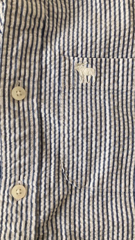 Abercrombie & Fitch aa . L . SEERSUCKER SHIRT - MIV Size US L / EU 52-54 / 3 - 12 Thumbnail