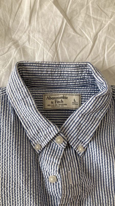 Abercrombie & Fitch aa . L . SEERSUCKER SHIRT - MIV Size US L / EU 52-54 / 3 - 2 Thumbnail