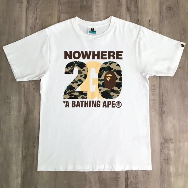 image of 2013 Bape × Mastermind Nw 20Th T-Shirt A Bathing Ape in White, Men's (Size Medium)