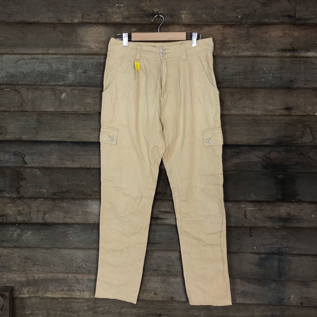 image of Vintage Browny Light Brown Multipocket Tactical Cargo Pants 3431, Men's (Size 30)