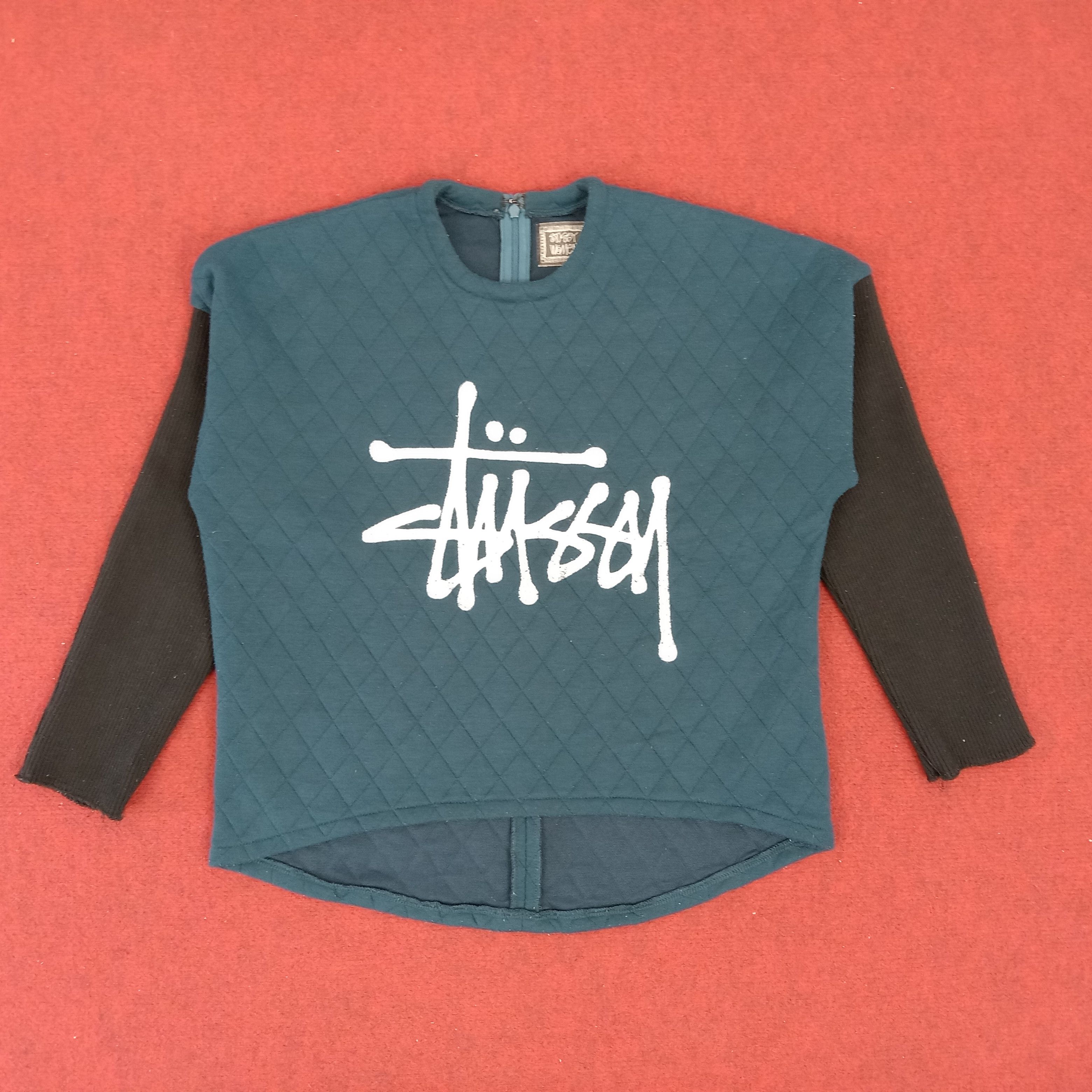 Other Stussy Women Custom Logo Style Zipper Sweater Tshirt Size M / US 6-8 / IT 42-44 - 1 Thumbnail
