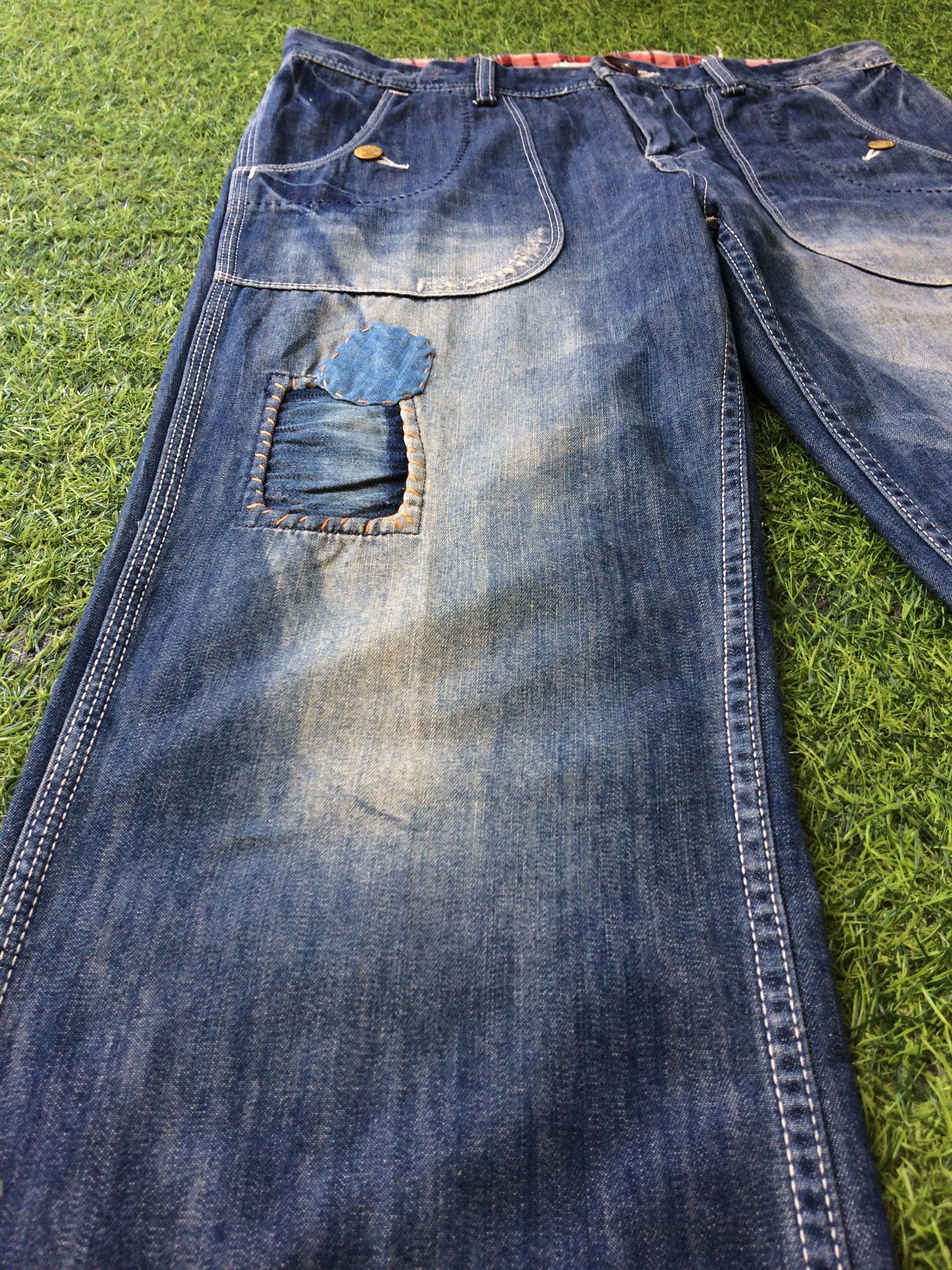 Japanese Brand × Unsound Rags Japanese Patchwork Workwear Jeans Pants D-527 Size US 33 - 7 Thumbnail