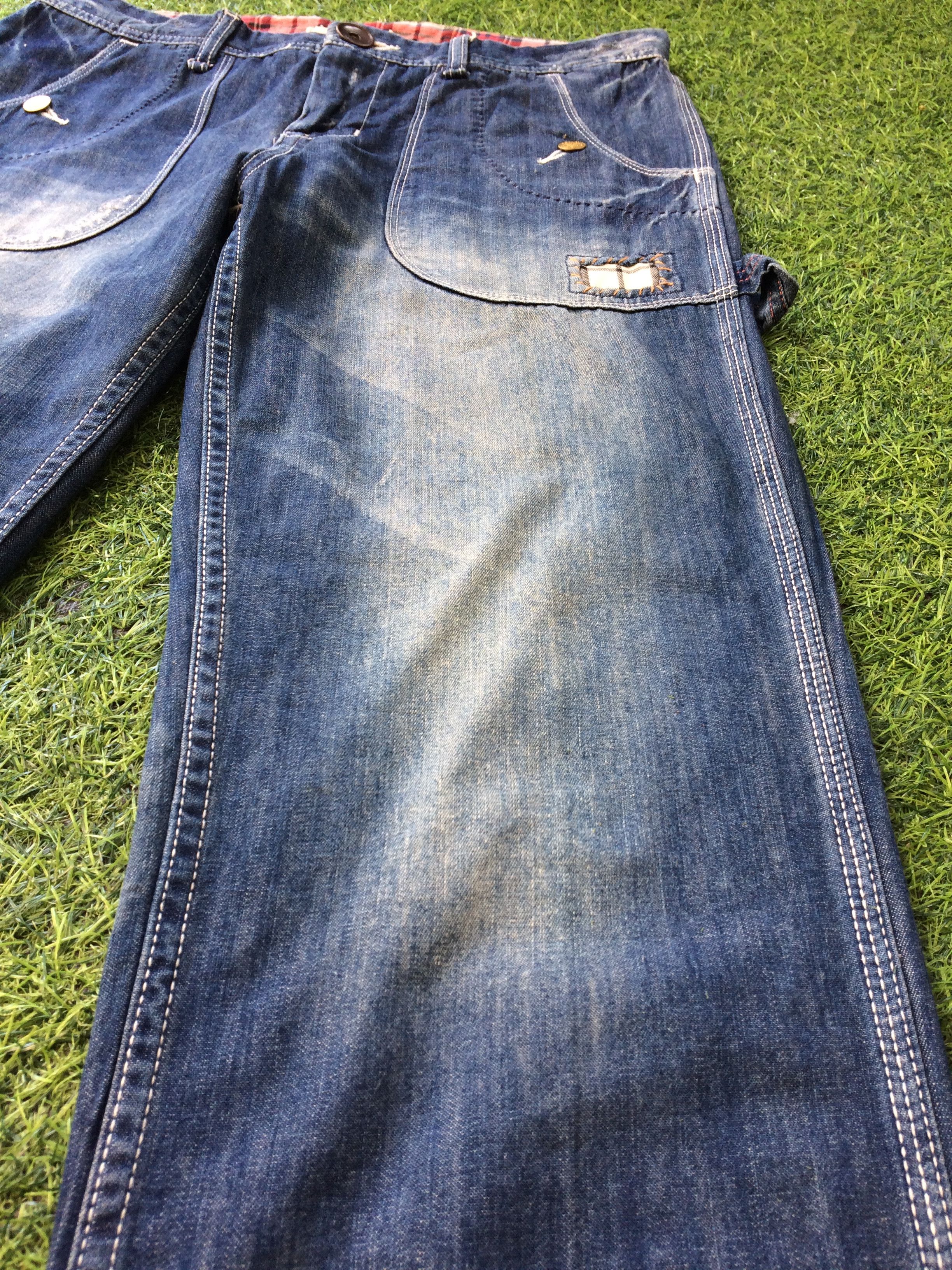 Japanese Brand × Unsound Rags Japanese Patchwork Workwear Jeans Pants D-527 Size US 33 - 8 Thumbnail