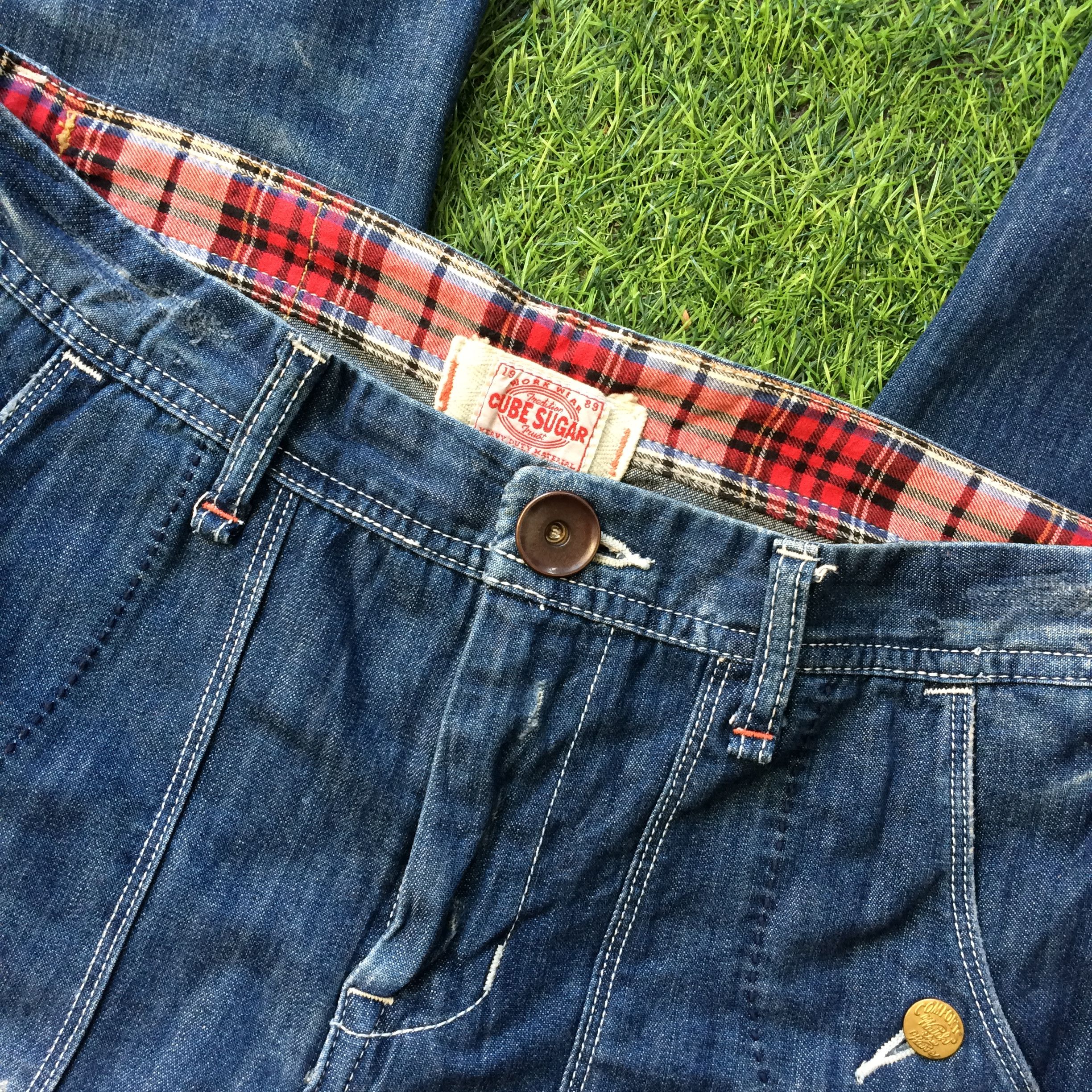 Japanese Brand × Unsound Rags Japanese Patchwork Workwear Jeans Pants D-527 Size US 33 - 5 Thumbnail