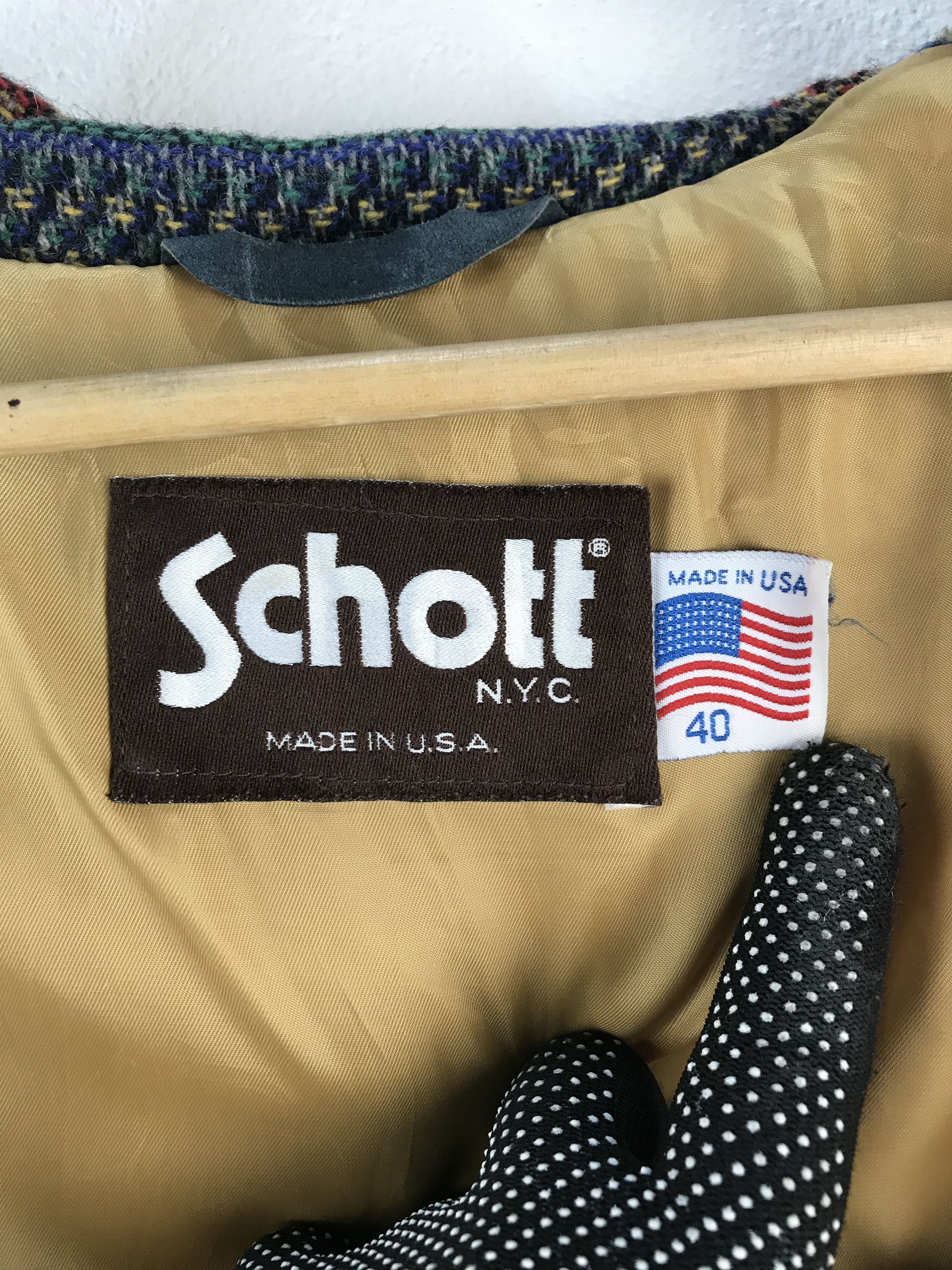 Schott Vintage Schott Wool Navajo Blanket Bomber Hoodies Jacket Size US M / EU 48-50 / 2 - 9 Thumbnail