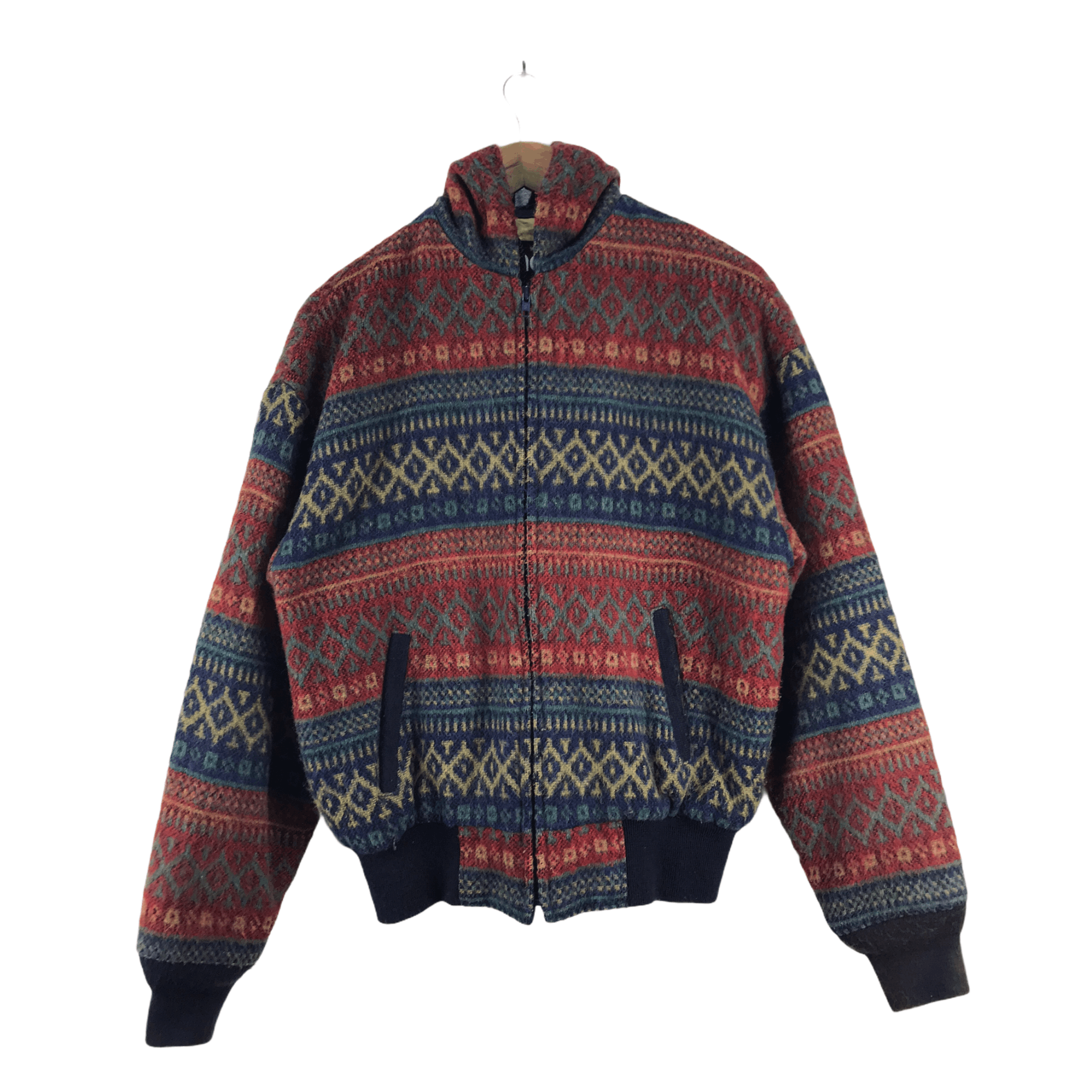 Schott Vintage Schott Wool Navajo Blanket Bomber Hoodies Jacket Size US M / EU 48-50 / 2 - 1 Thumbnail