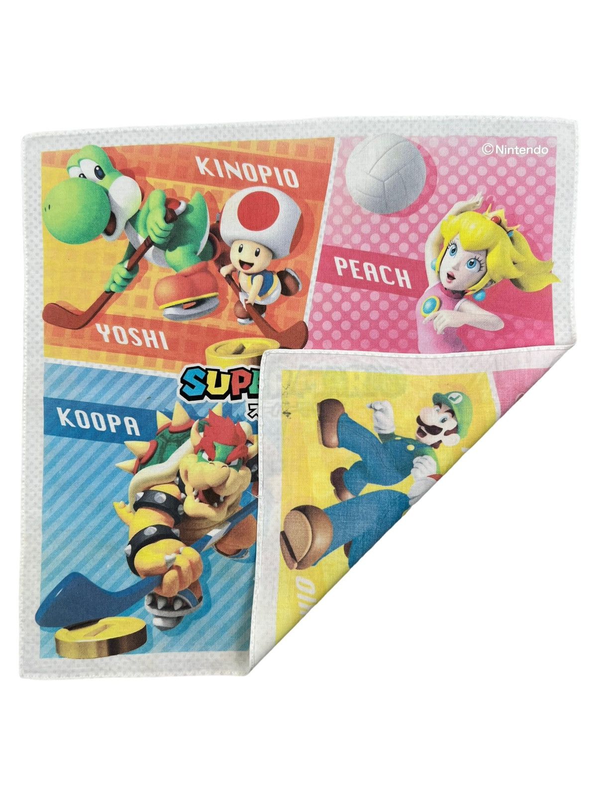 Super Mario Handkerchief Neckerchief Bandana Pocketsquare