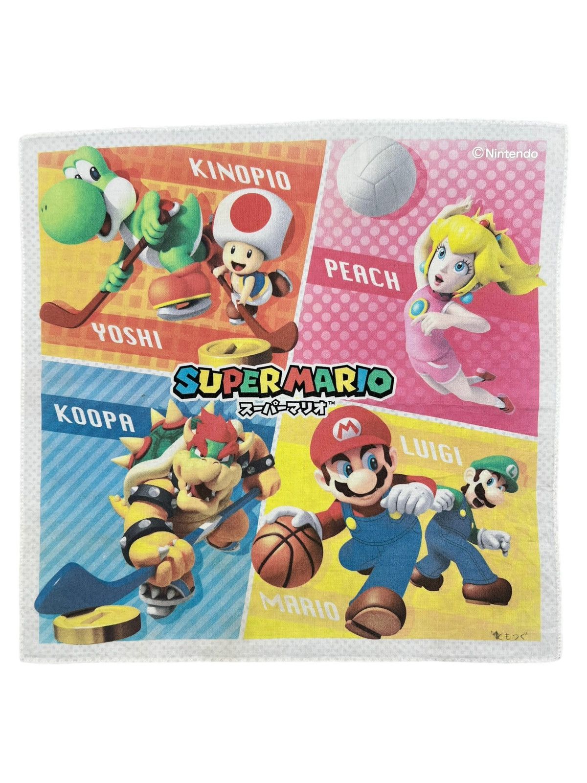 Super Mario Handkerchief Neckerchief Bandana Pocketsquare