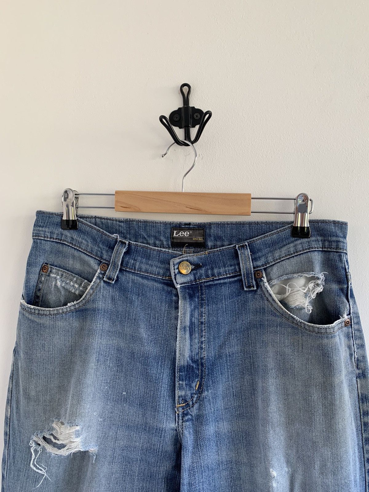 Lee Vintage Lee Distressed Jeans Size US 32 / EU 48 - 3 Thumbnail