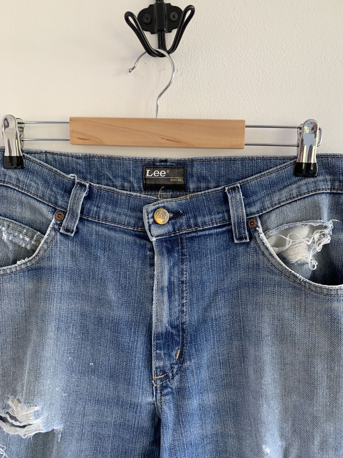 Lee Vintage Lee Distressed Jeans Size US 32 / EU 48 - 6 Thumbnail