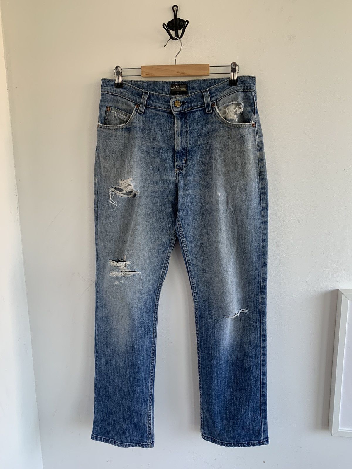 Lee Vintage Lee Distressed Jeans Size US 32 / EU 48 - 1 Thumbnail