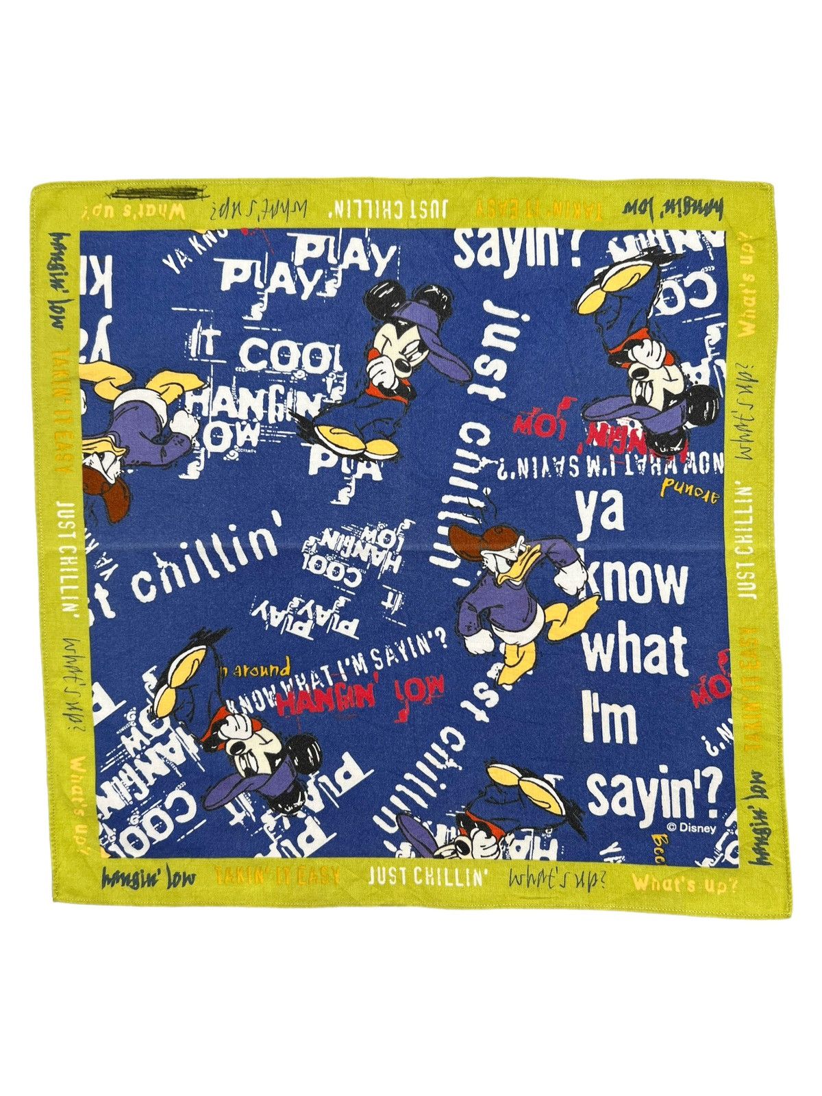 Disney Mickey Mouse Handkerchief Neckerchief Bandana Pocketsquare Size ONE SIZE - 1 Thumbnail
