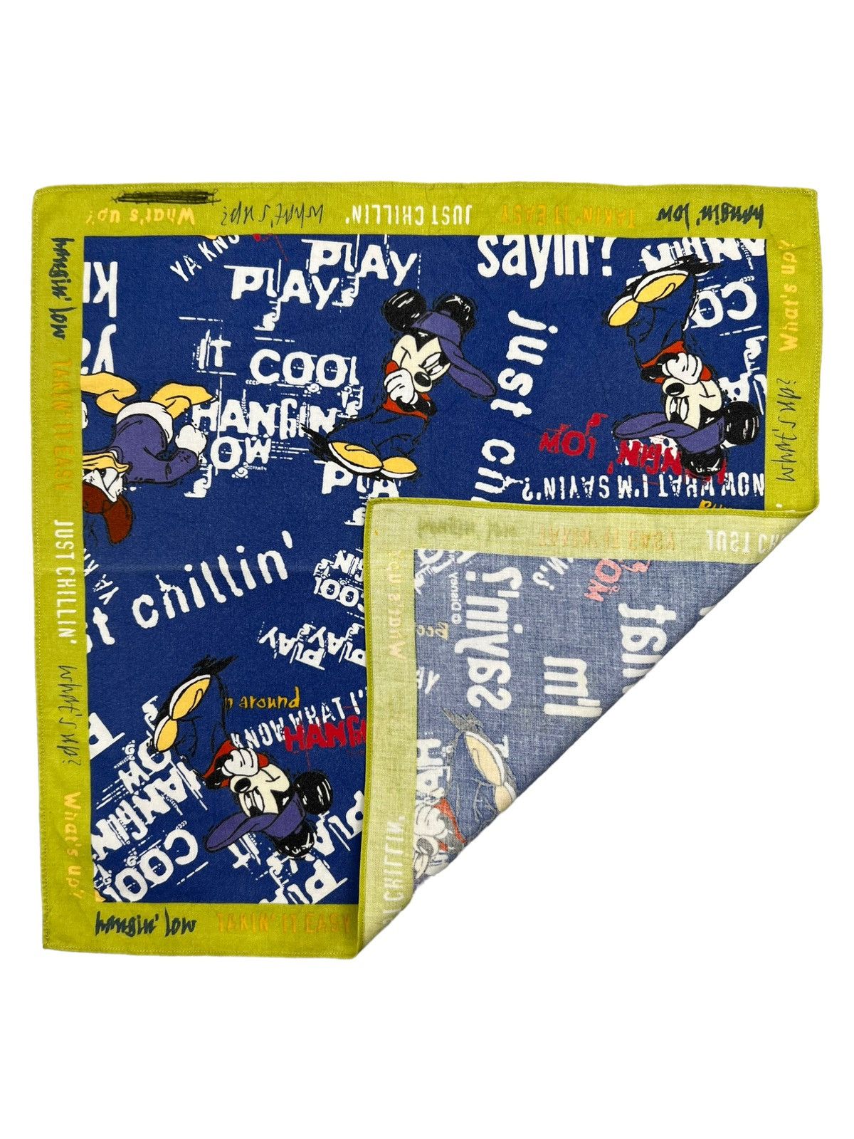 Disney Mickey Mouse Handkerchief Neckerchief Bandana Pocketsquare Size ONE SIZE - 3 Thumbnail