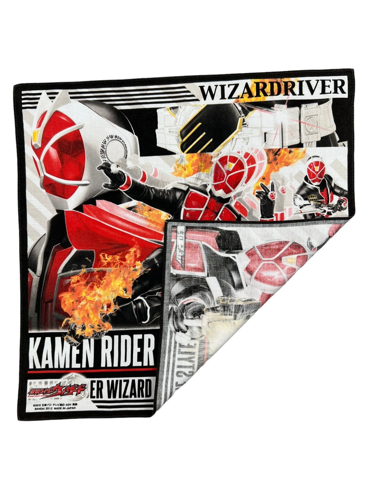 Japanese Brand Kamen Rider Handkerchief Neckerchief Bandana Pocketsquare Size ONE SIZE - 3 Thumbnail