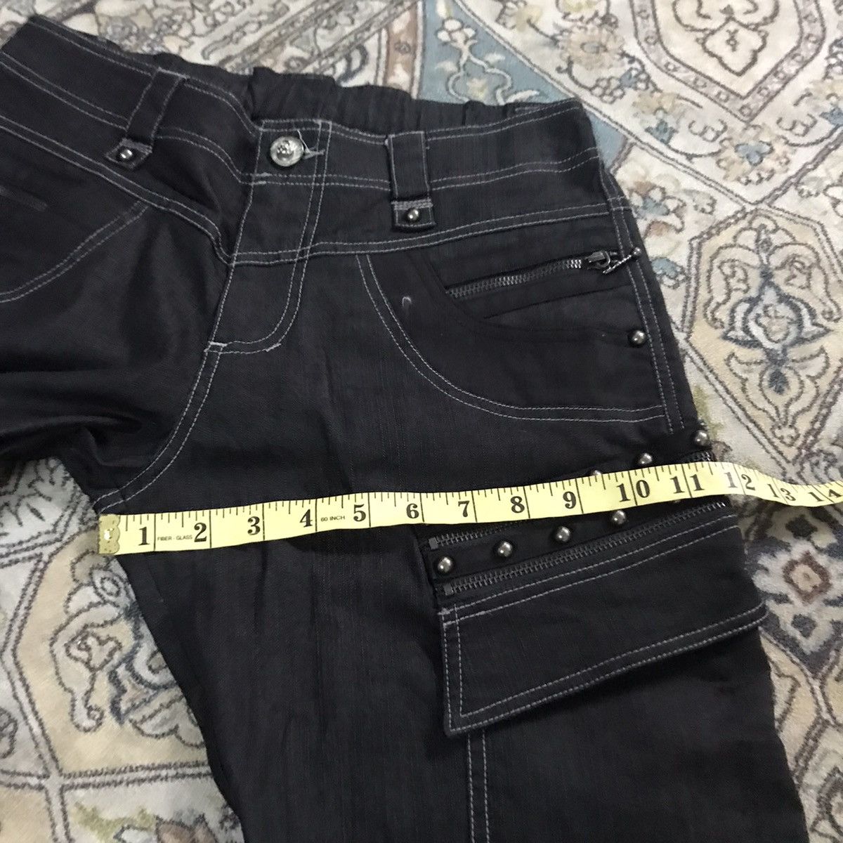 Japanese Brand ALGONQUINS Japan Studded Flare Pants Size US 28 / EU 44 - 22 Thumbnail
