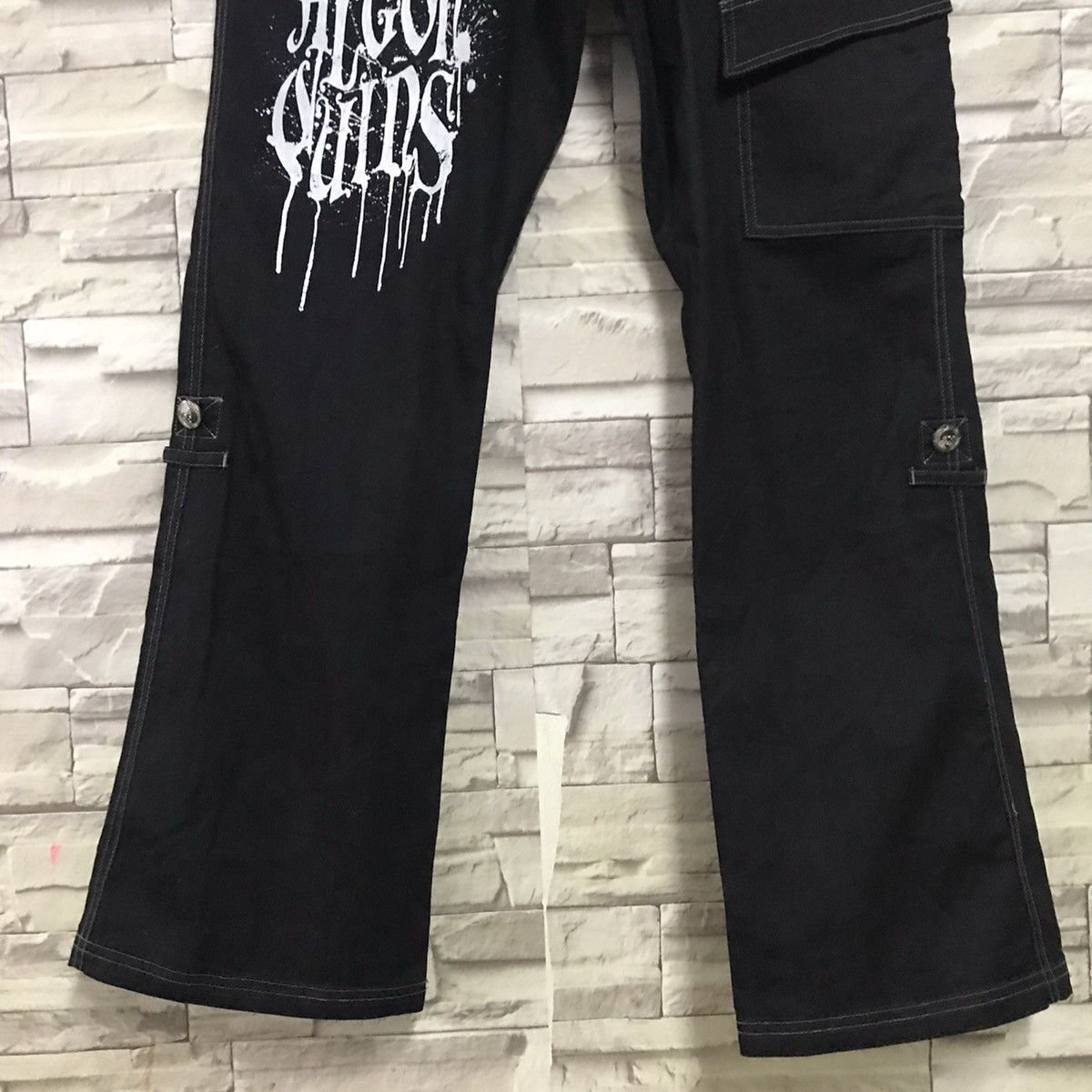 Japanese Brand ALGONQUINS Japan Studded Flare Pants Size US 28 / EU 44 - 9 Thumbnail