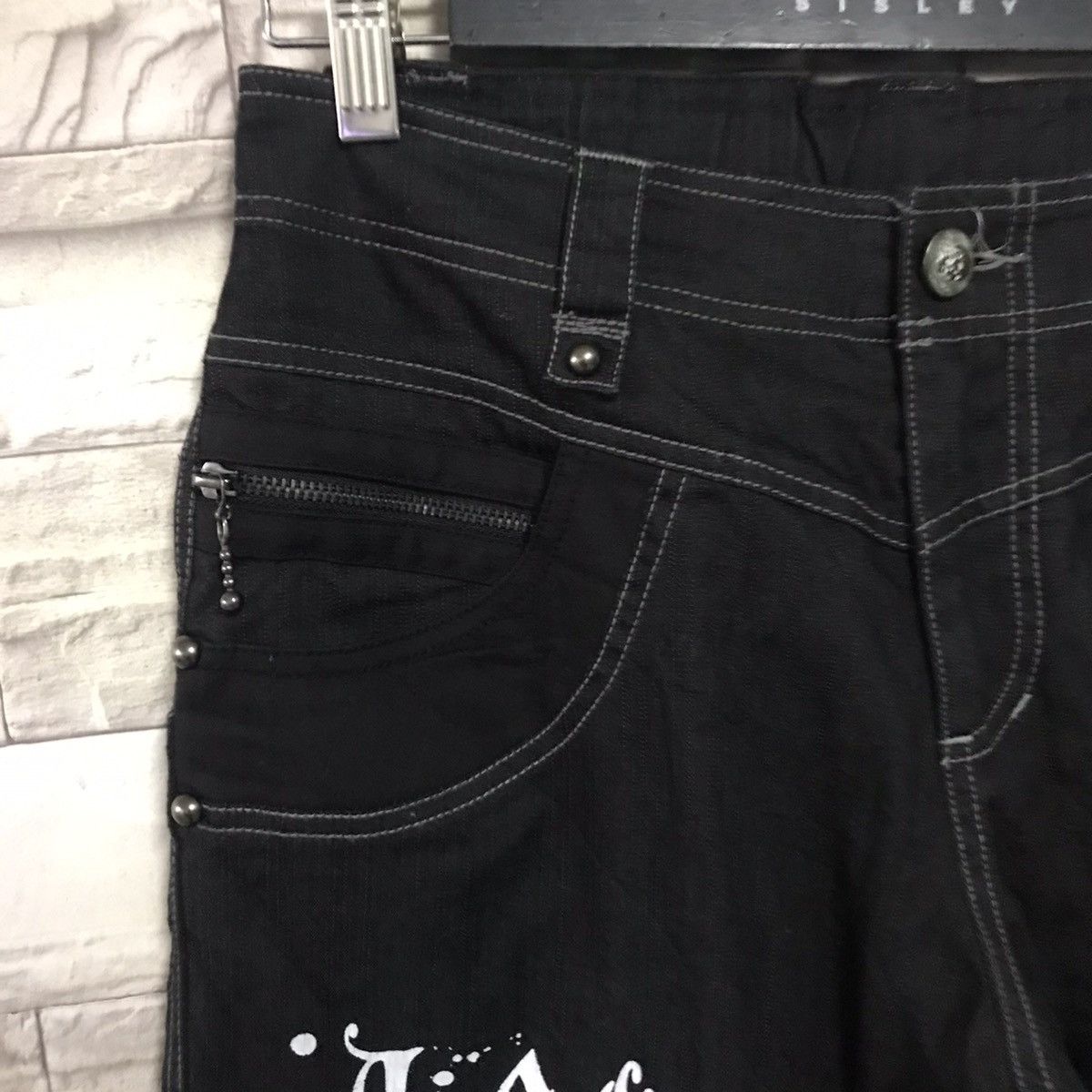 Japanese Brand ALGONQUINS Japan Studded Flare Pants Size US 28 / EU 44 - 5 Thumbnail