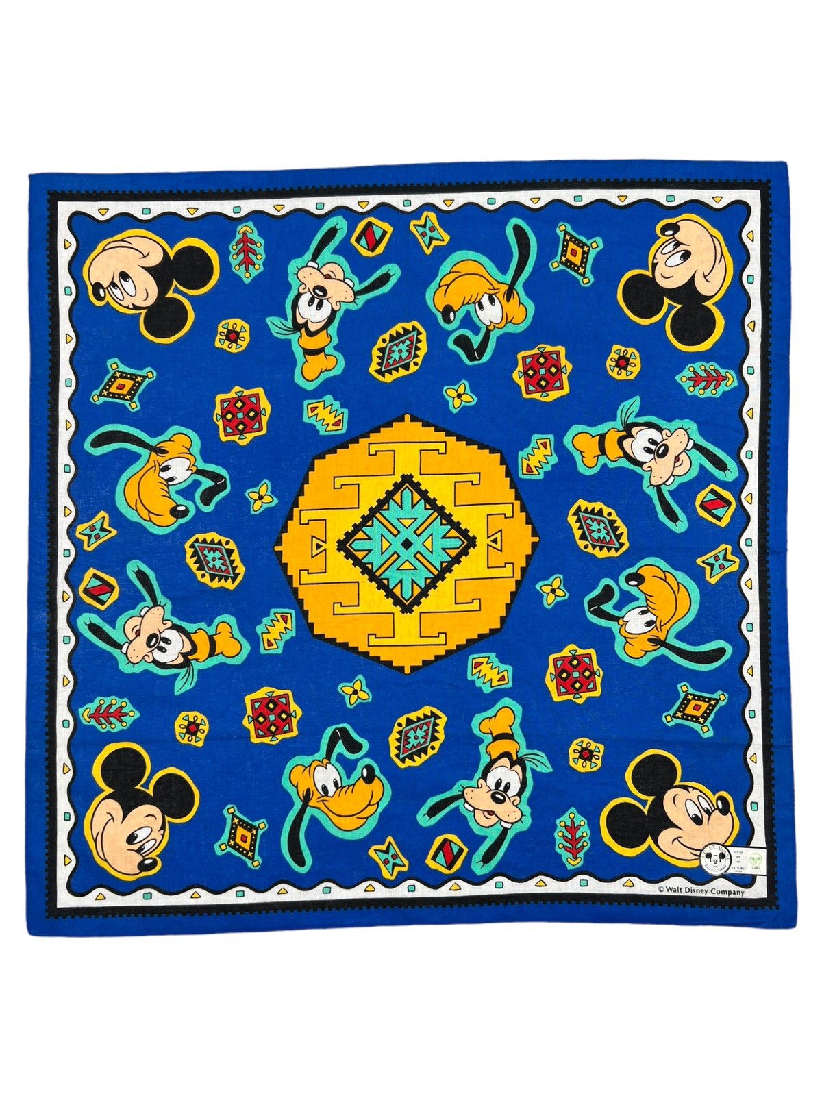 Disney Mickey Mouse Handkerchief Neckerchief Bandana Pocketsquare Size ONE SIZE - 1 Thumbnail