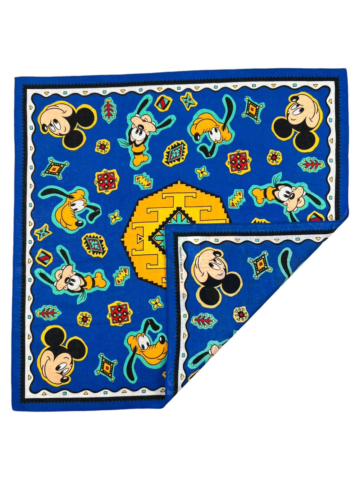 Disney Mickey Mouse Handkerchief Neckerchief Bandana Pocketsquare Size ONE SIZE - 3 Thumbnail