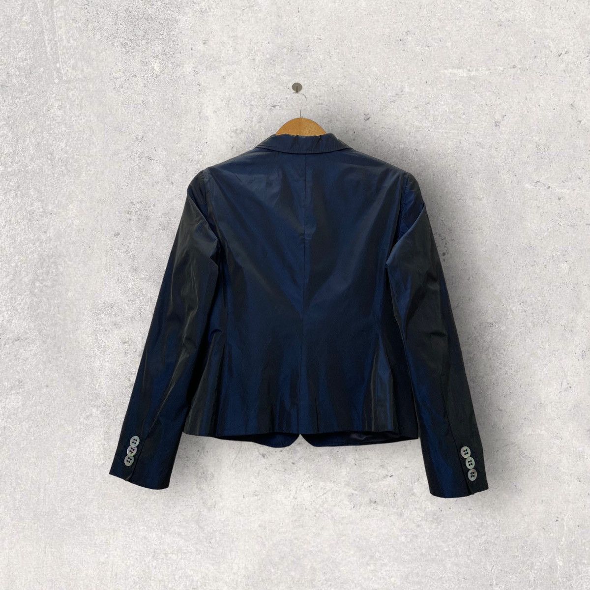 Max Mara MAX MARA Womens Navy Blue Blazer Jacket size 46 Size L / US 10 / IT 46 - 3 Thumbnail