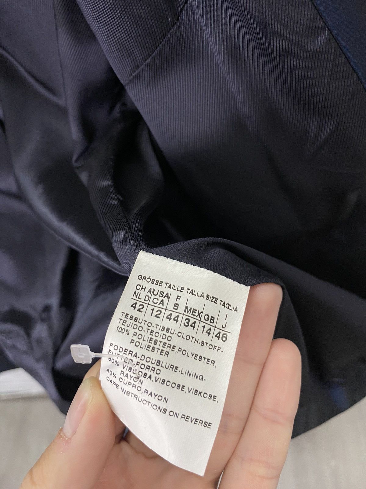 Max Mara MAX MARA Womens Navy Blue Blazer Jacket size 46 Size L / US 10 / IT 46 - 11 Thumbnail