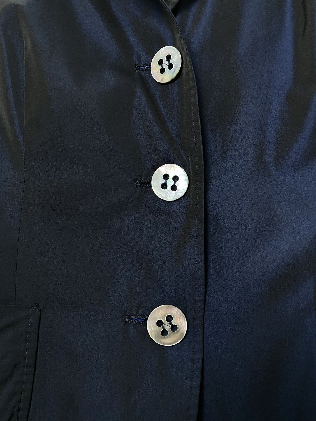 Max Mara MAX MARA Womens Navy Blue Blazer Jacket size 46 Size L / US 10 / IT 46 - 7 Thumbnail