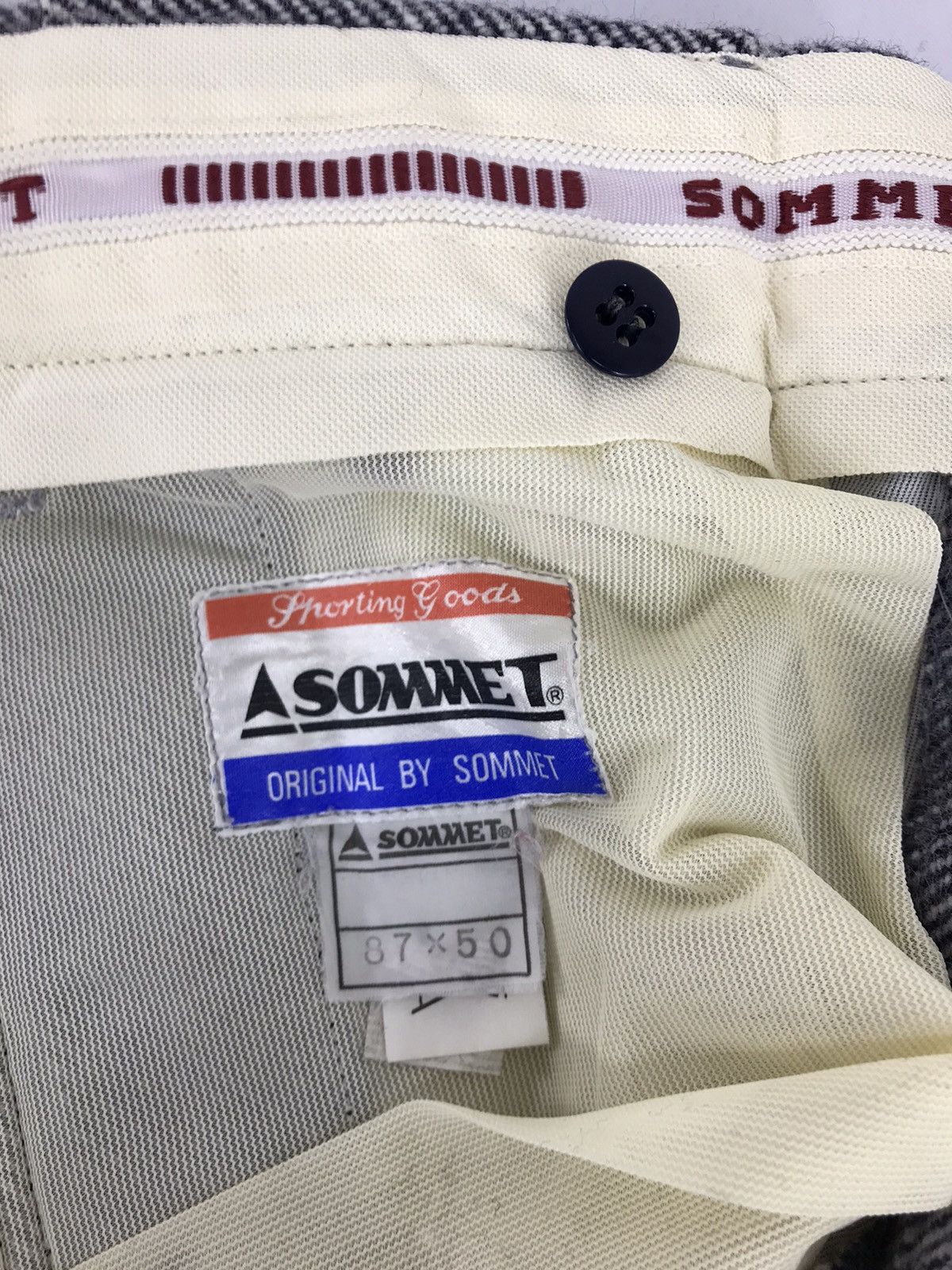 Japanese Brand × Vintage Vintage 90 Sommet Wool Woven Cropped Pants Japanese Brand Size US 33 - 8 Thumbnail