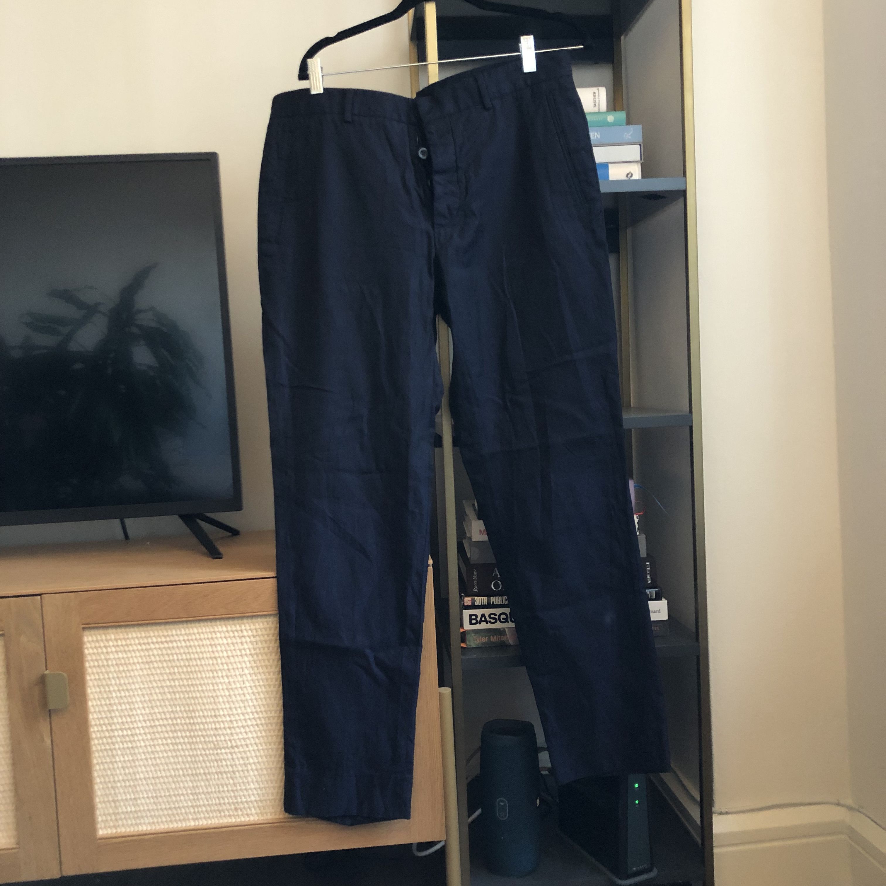 image of Maison Margiela Trousers in Navy, Men's (Size 36)