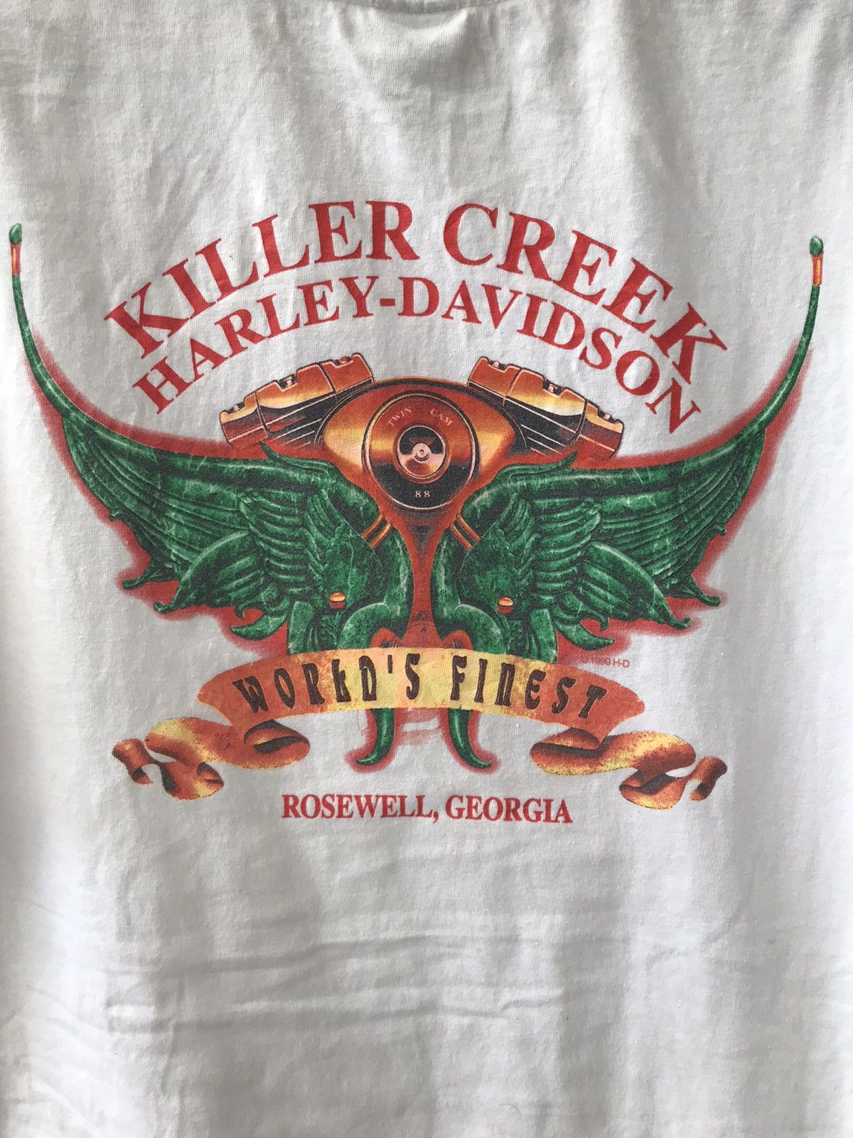 Harley Davidson × Vintage Vintage 90s Harley Davidson Killer Creek 1999 Made In USA Size US L / EU 52-54 / 3 - 5 Thumbnail