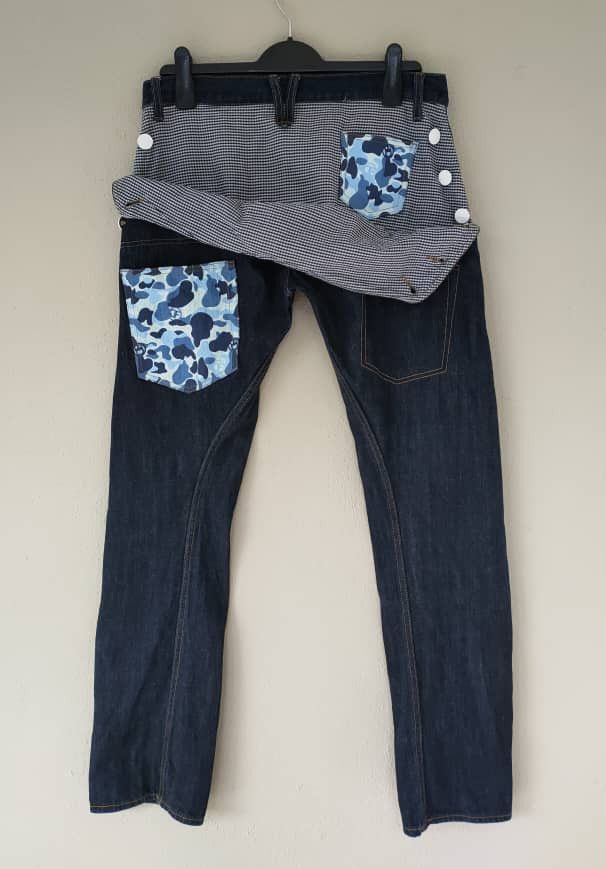 Japanese Brand Double Focus Double Waist Jeans Size US 30 / EU 46 - 1 Thumbnail
