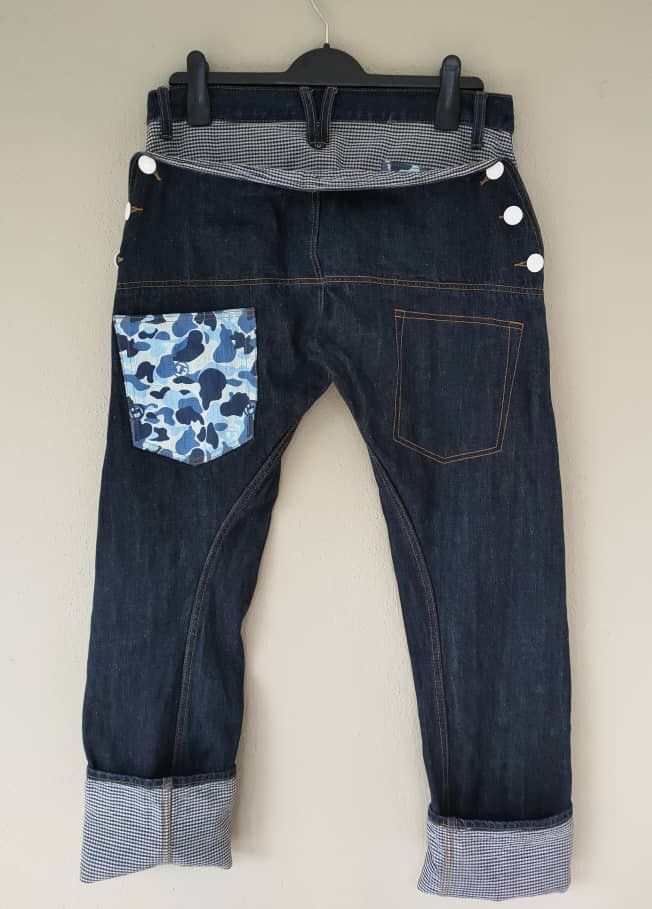 Japanese Brand Double Focus Double Waist Jeans Size US 30 / EU 46 - 3 Thumbnail