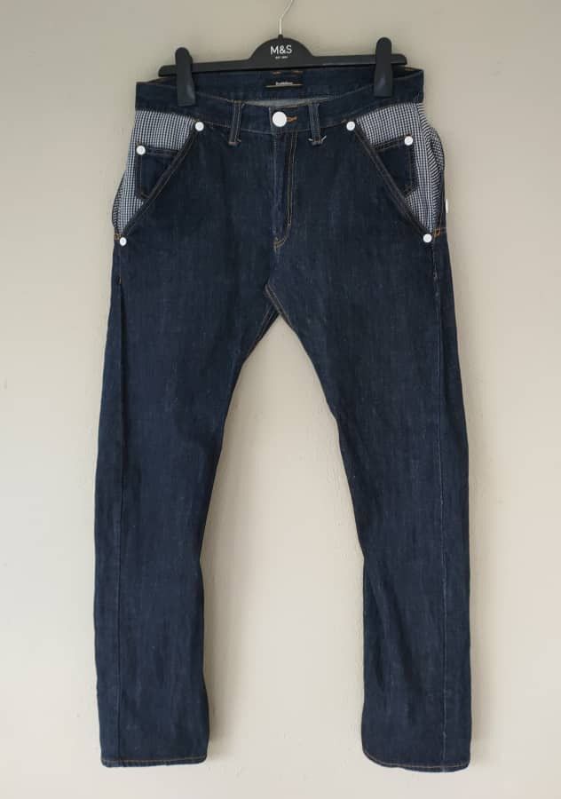 Japanese Brand Double Focus Double Waist Jeans Size US 30 / EU 46 - 2 Thumbnail