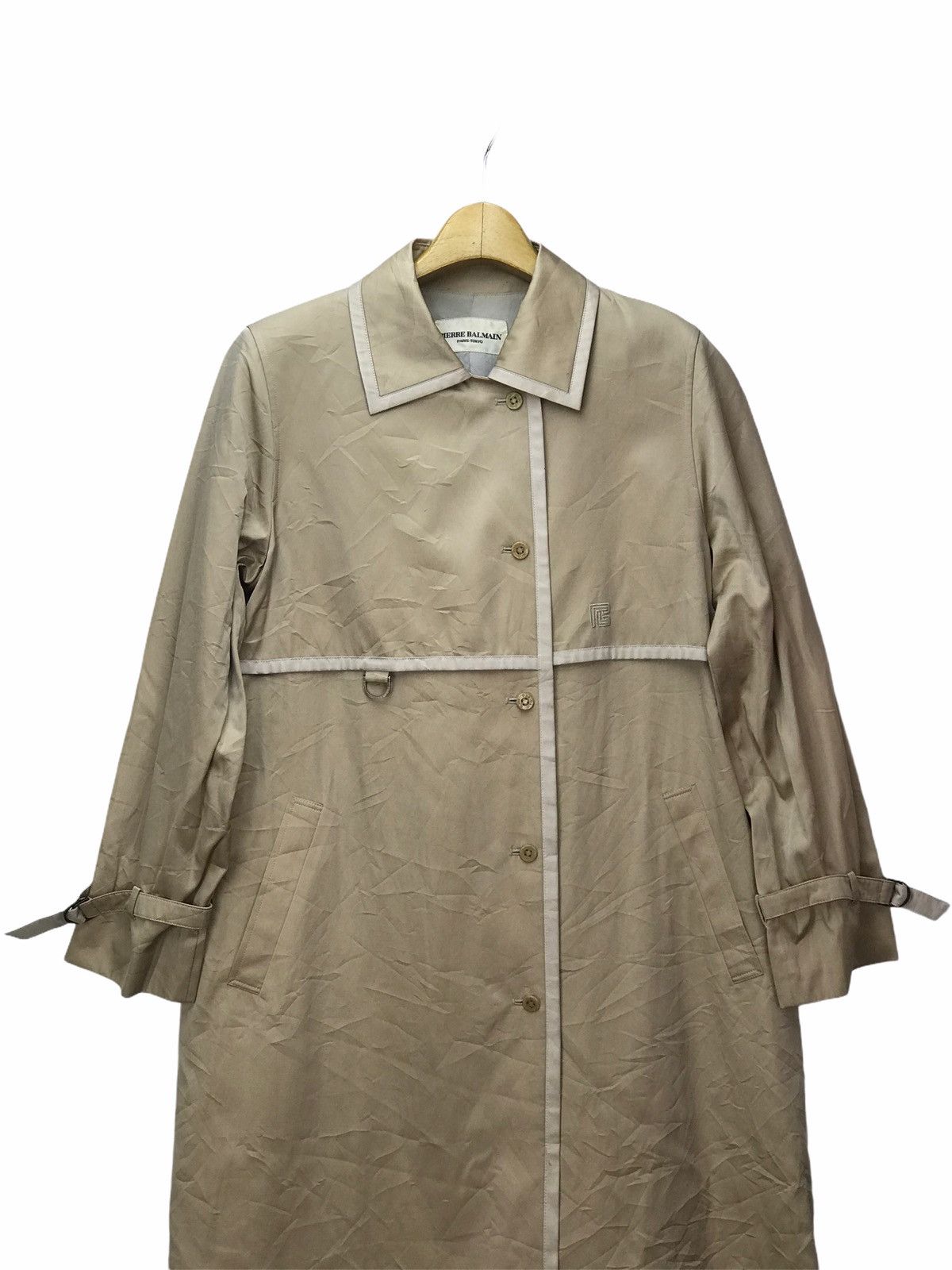 Balmain Vintage Pierre Balmain Tranch Coat Jacket Size US S / EU 44-46 / 1 - 1 Thumbnail