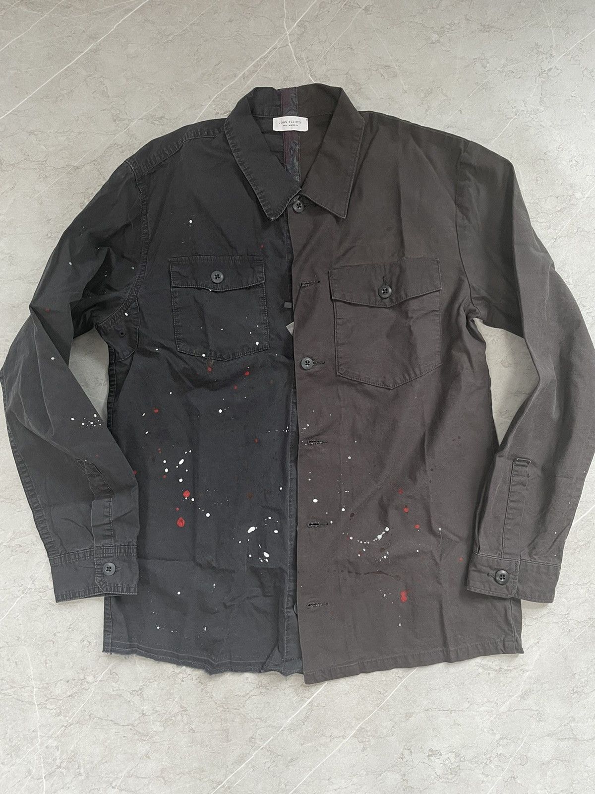 John Elliott FW18 Distressed military shirt L Size US L / EU 52-54 / 3 - 2 Thumbnail