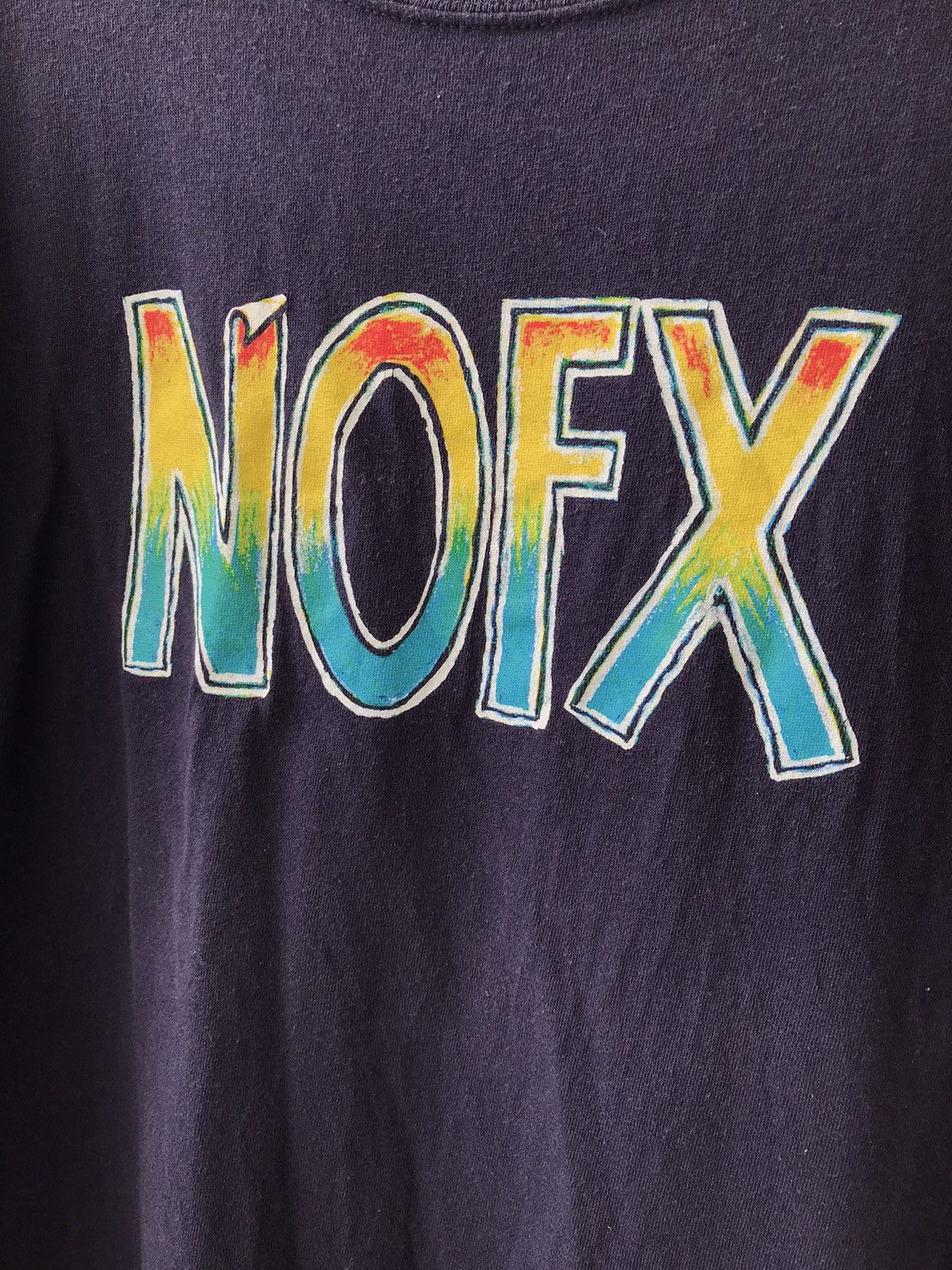 Anvil × Band Tees NOFX Band Tees American Punk Rock Band Spell Out Rainbow Size US XXL / EU 58 / 5 - 2 Thumbnail