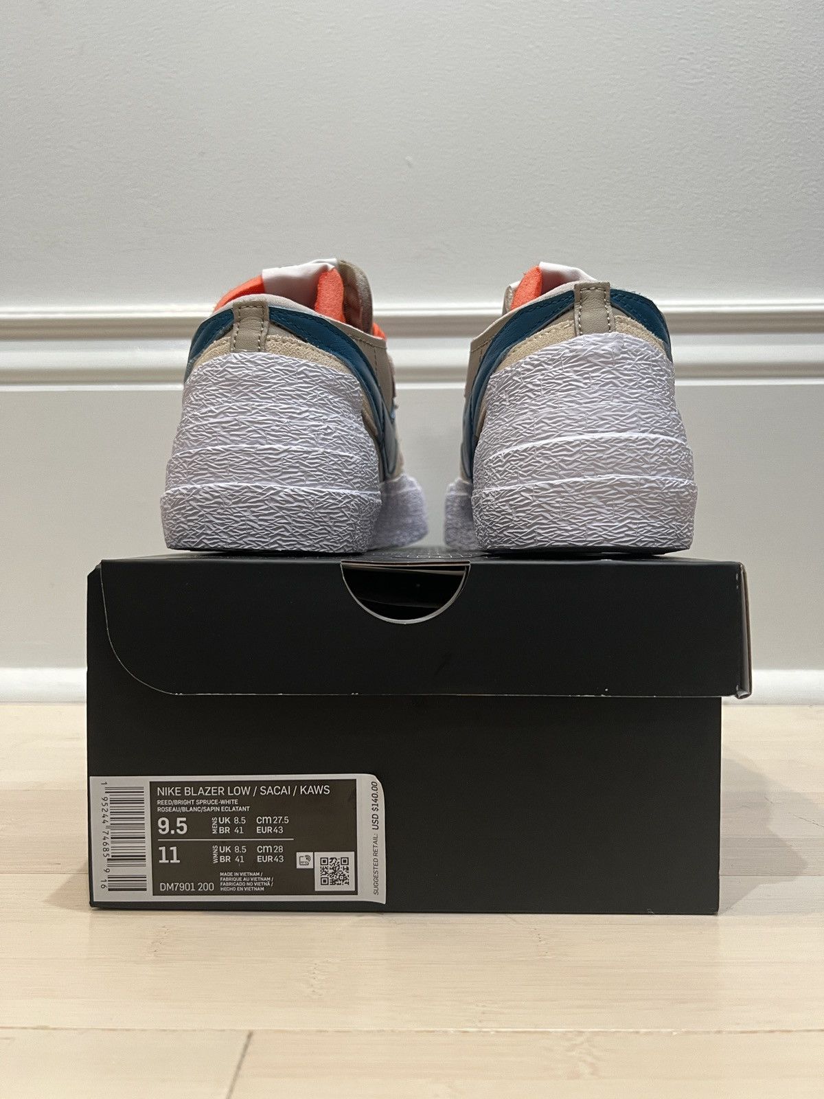Kaws × Nike × Sacai Nike Blazer Low Sacai x Kaws Size US 9.5 / EU 42-43 - 5 Thumbnail