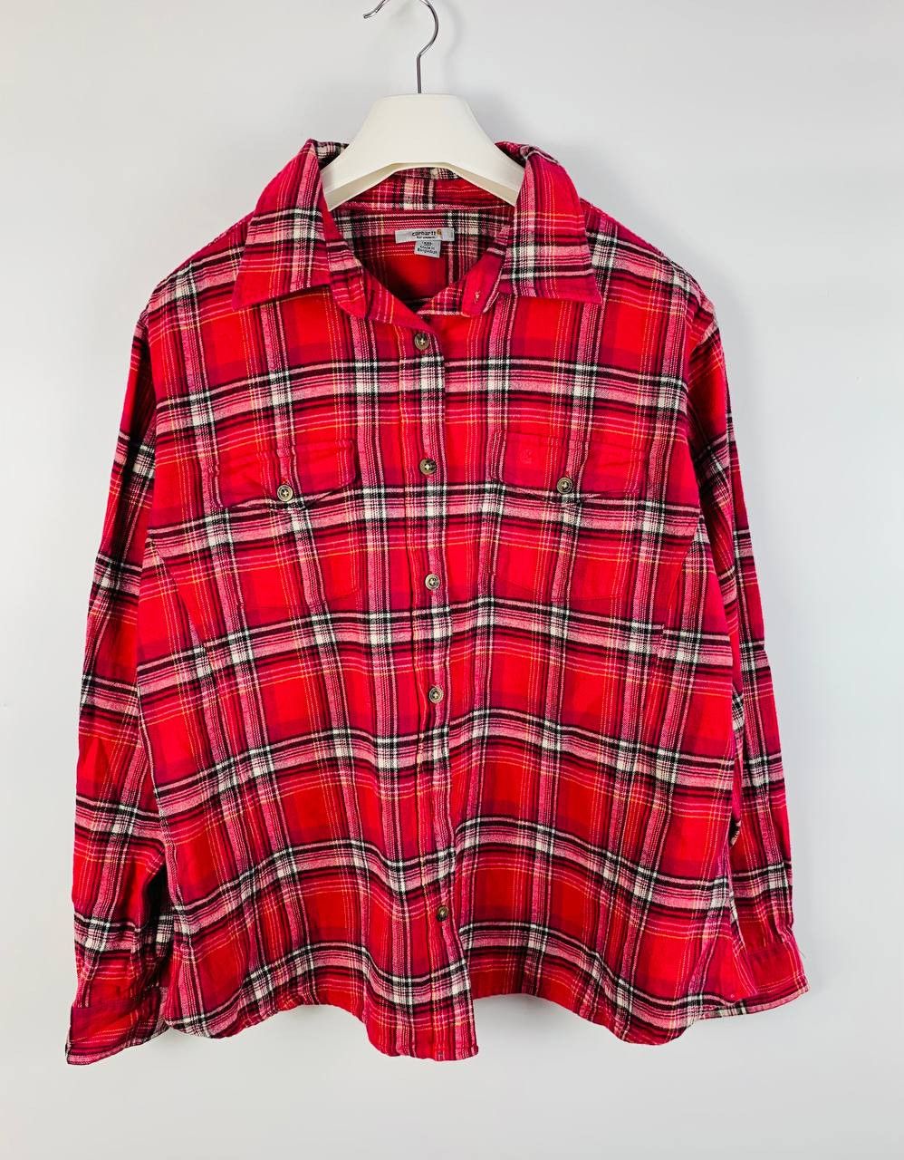 Carhartt Carhartt button ups checkered red XXL Size XXL / US 16-18 / IT 52-54 - 1 Thumbnail