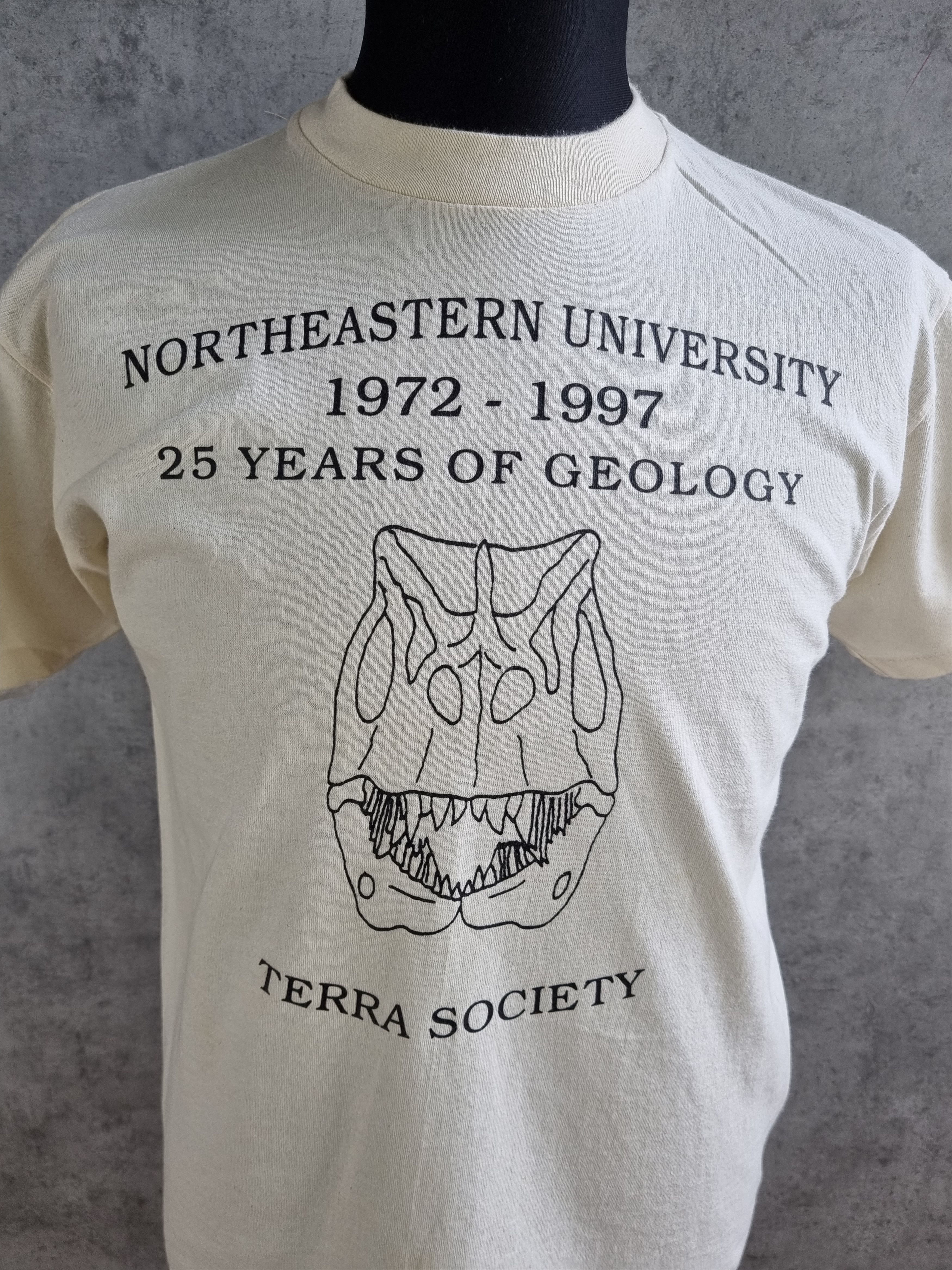 Vintage 90s Very Rare Geology Single stitch print tee shirt Size US L / EU 52-54 / 3 - 1 Thumbnail