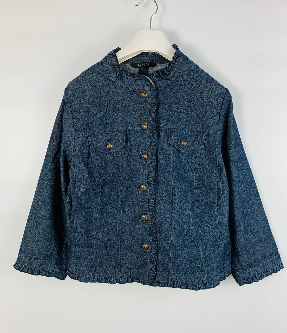 Sandro Sandro blouses blue cotton 1x Size M / US 6-8 / IT 42-44 - 1 Thumbnail