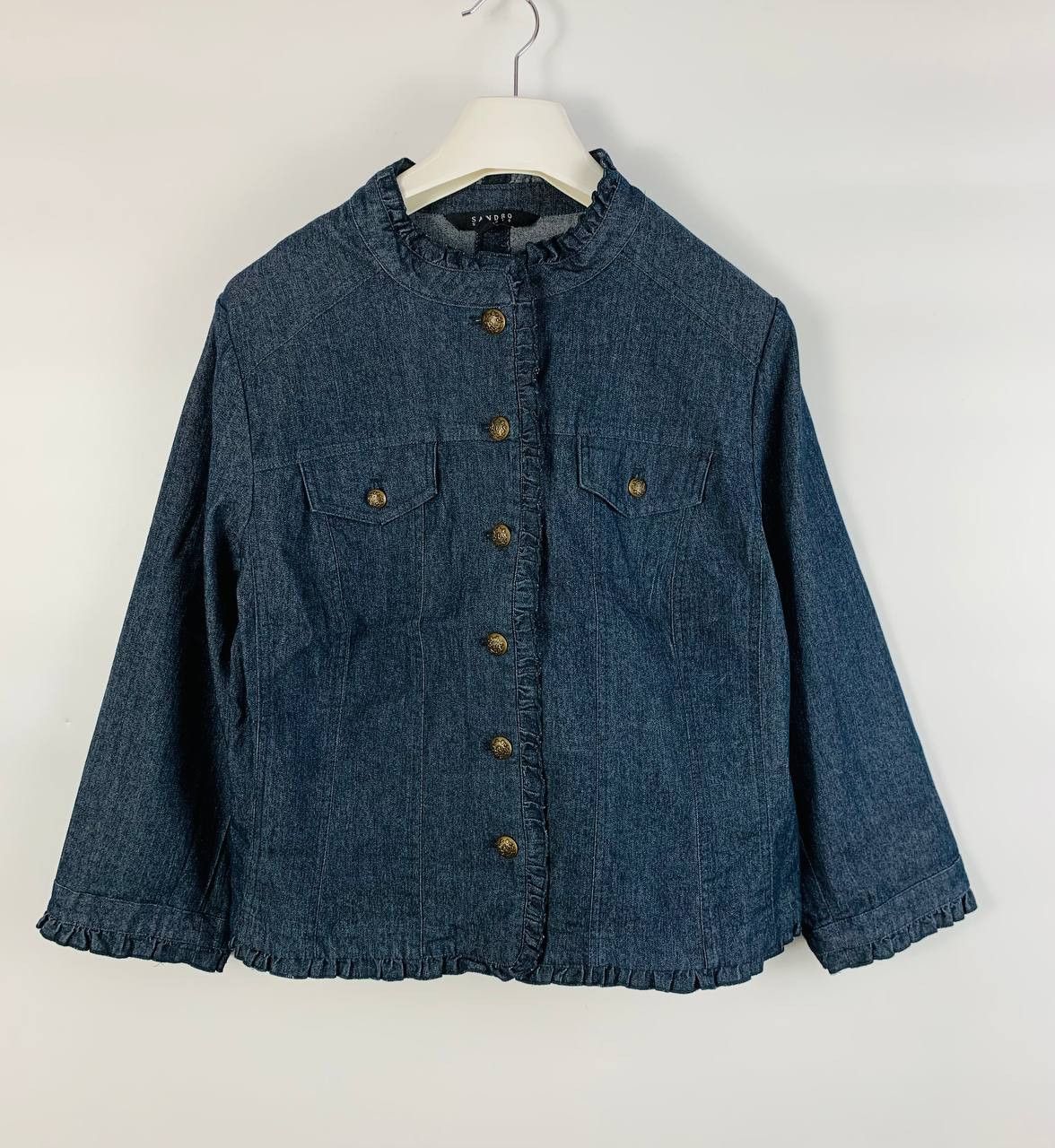 Sandro Sandro blouses blue cotton 1x Size M / US 6-8 / IT 42-44 - 8 Thumbnail
