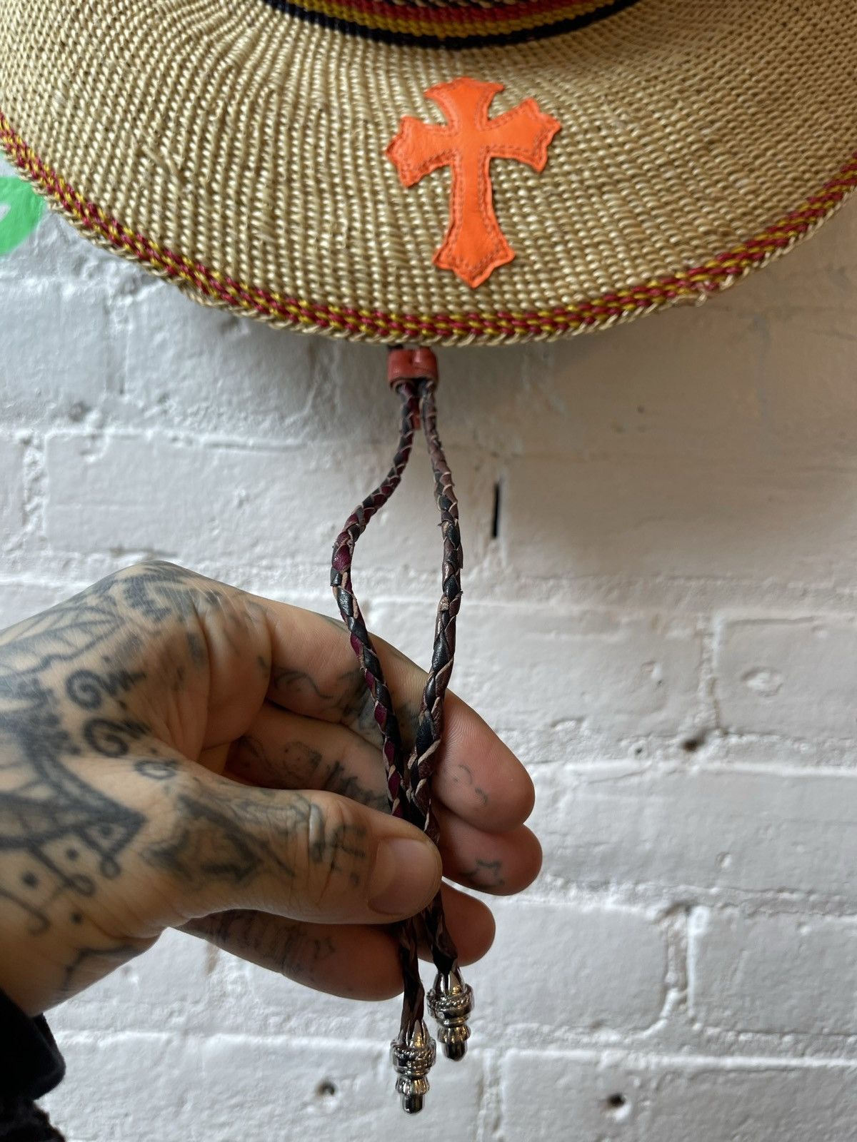 Chrome Hearts Chrome Hearts 1/8 2023 STRAW VACATION HAT CROSS PATCH 4G Size ONE SIZE - 10 Thumbnail