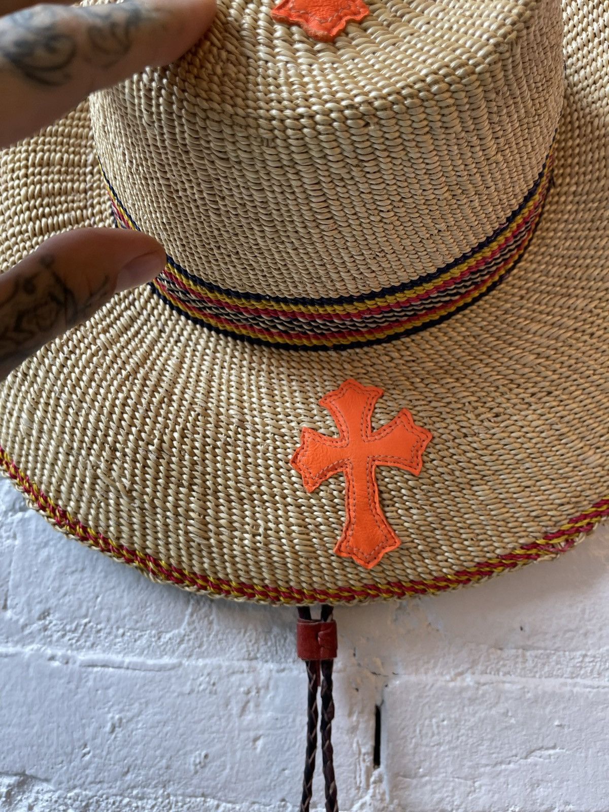 Chrome Hearts Chrome Hearts 1/8 2023 STRAW VACATION HAT CROSS PATCH 4G Size ONE SIZE - 7 Thumbnail