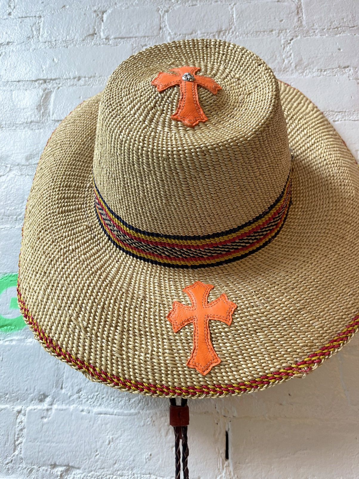 Chrome Hearts Chrome Hearts 1/8 2023 STRAW VACATION HAT CROSS PATCH 4G Size ONE SIZE - 5 Thumbnail